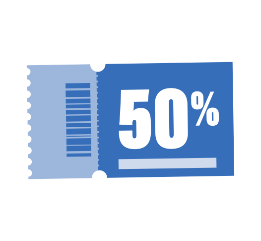 icone coupon 1,2,3,4 offres.