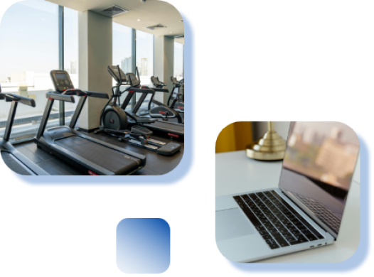 Salle de sport avec activité à abonnement client