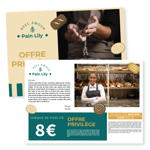 Exemple de chèque de fidélité.