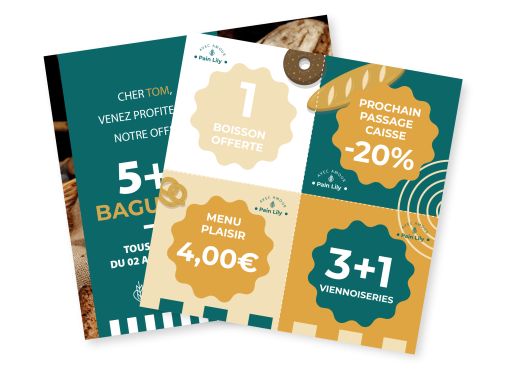 Exemple d'un coupon.