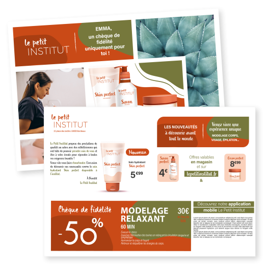 Exemple de chèque de fidélité.