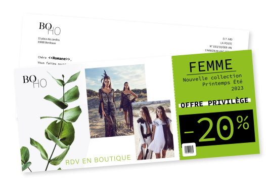 Exemple d'un coupon.