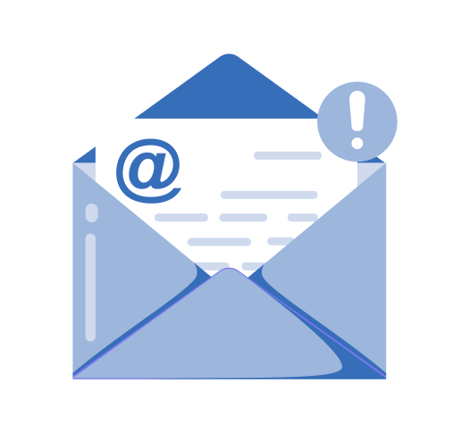 icone sms, email, courrier.